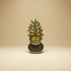 Golden leaf-shaped Middle Eastern ceramic incense burner, special incense burner for incense thread and incense seal details Picture